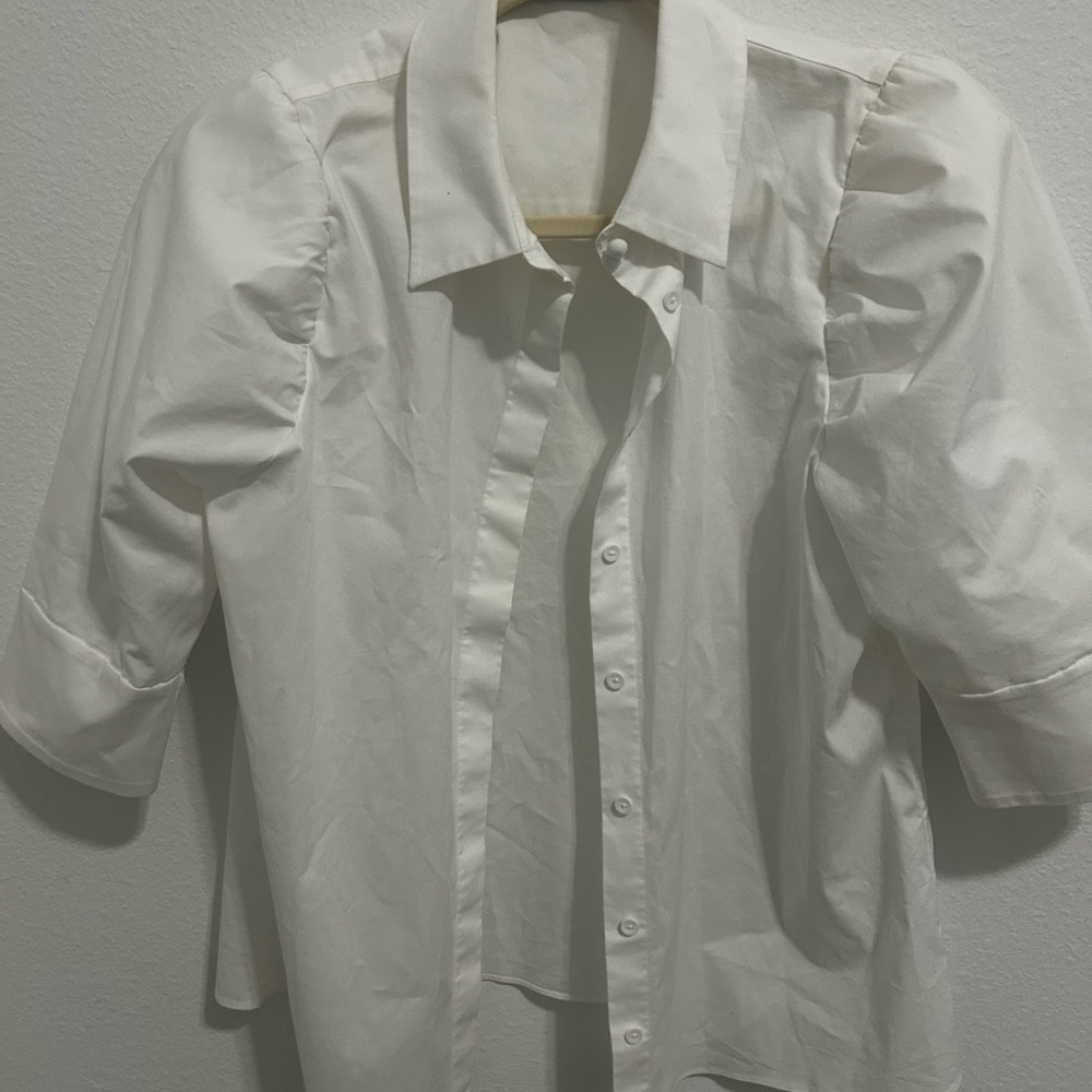 Alice + Olivia Classic White Blouse